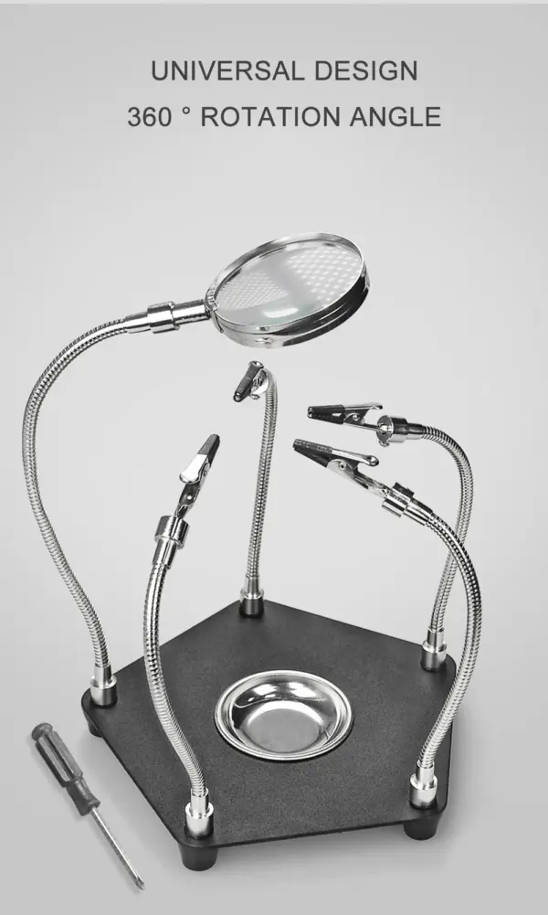 Soldering Magnifier with PCB Holder and Arms - Image 6