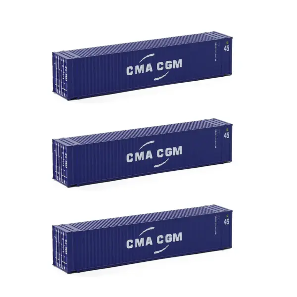 Evemodel N Scale 45ft Shipping Containers Set - Image 8