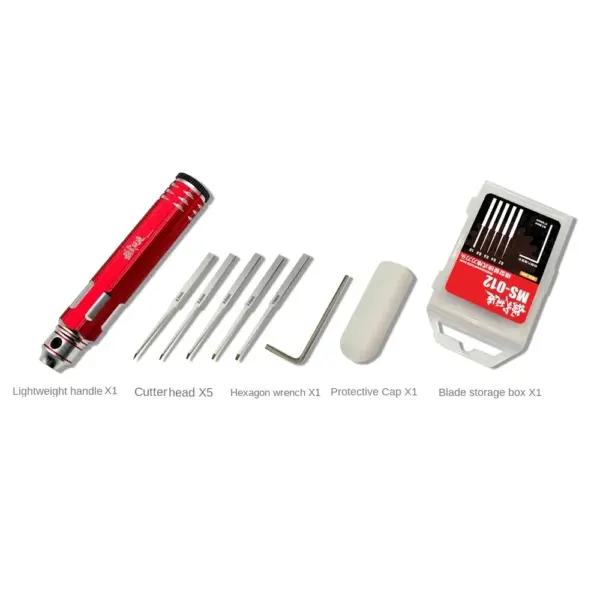 5-in-1 Replaceable Blade Carving Tool Set - Image 8