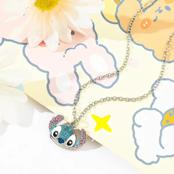 Disney Stitch Cartoon Pendant Necklace for Women - Image 3
