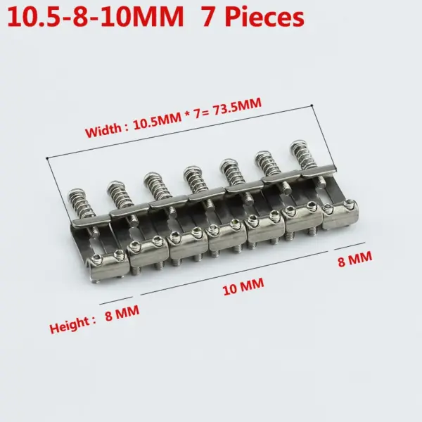 Titanium Alloy Vintage Guitar Bridge Saddle Set - Image 6