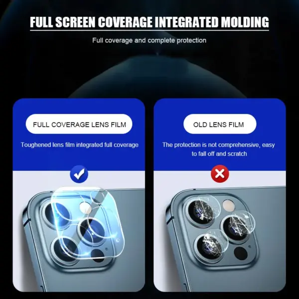 5Pcs Camera Lens Glass Protectors for iPhone - Image 6