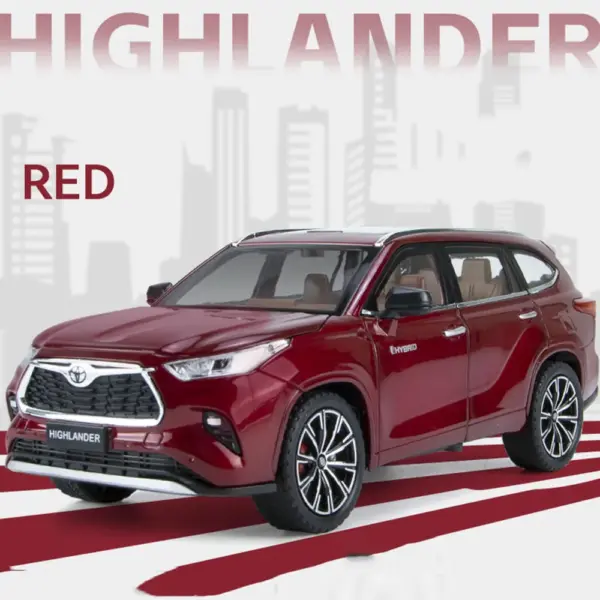 1:24 Alloy Highlander Model SUV with Sounds - Image 7