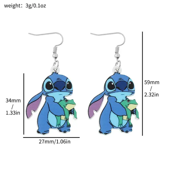 Lilo and Stitch Acrylic Drop Earrings - Image 10