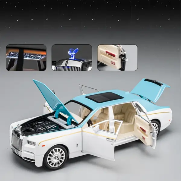 1:24 Rolls Royce Phantom Diecast Model Car - Image 9