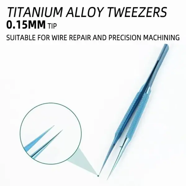 Titanium Alloy Fine Tip Tweezers for Repairs - Image 2