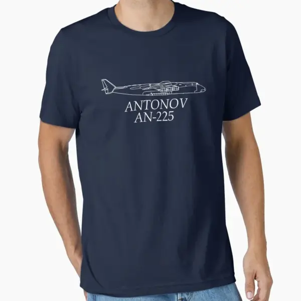 Antonov AN225 Mriya Men's Cotton T-Shirt - Image 14
