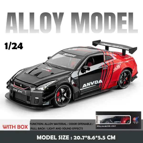 1:24 Scale Nissan GTR R35 Miniature Model - Image 7