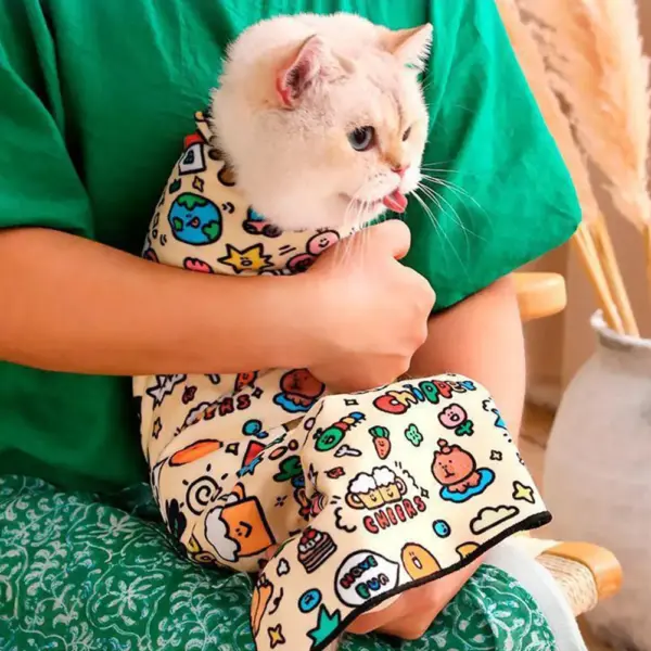 Cat Grooming Wrap Anti-Scratch Restraint Set - Image 4