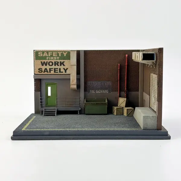 1:64 Resin Parking Lot Scene Model Display - Image 4