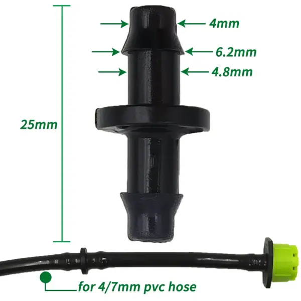 Barbed Couplings for 4/7mm Hose - 20/50/100PCS - Image 2