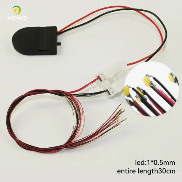 10pcs Micro LED Wired Leads for Model Trains - Image 3