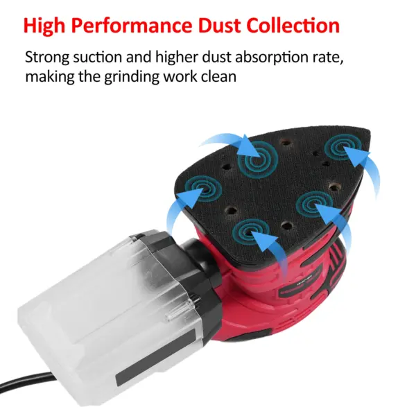 220W Electric Detail Sander with 20 Sandpapers - Image 6