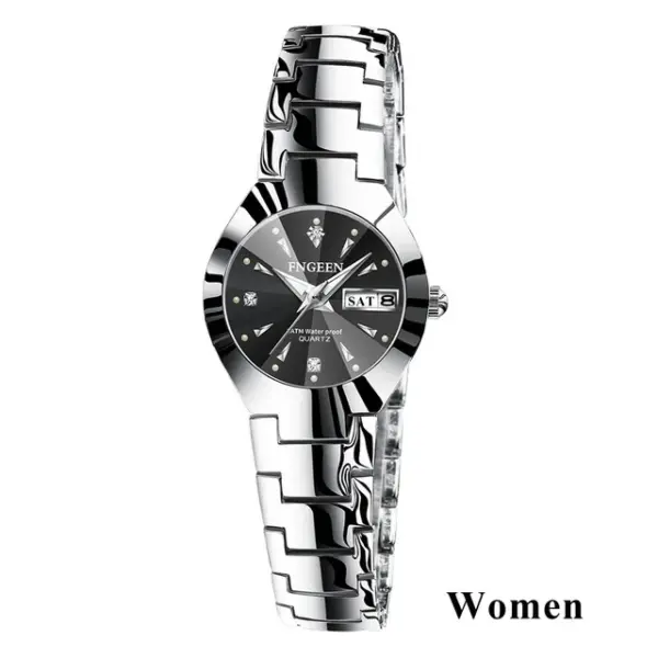 FNGEEN 5808 Stainless Steel Couple Watch - Image 7