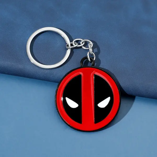 Deadpool Antique Finish Metal Keychain