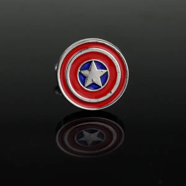 Captain America Zinc Alloy Cufflinks Set - Image 3