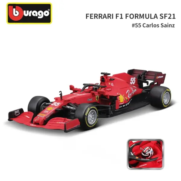 Bburago 1:43 Ferrari SF21 Diecast Model - Image 9