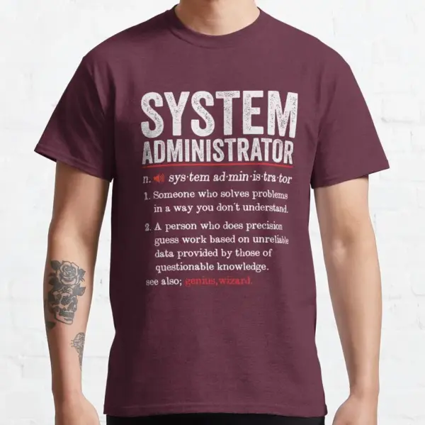 Funny System Administrator T-Shirt for Men - Image 7