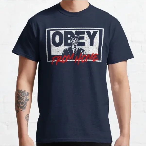 Retro Obey Graphic Tee for Men S-6XL - Image 6