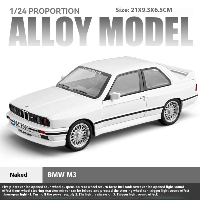 1:24 BMW M3 E30 1988 Alloy Model Car 19 1:24 BMW M3 E30 1988 Alloy Model Car - Image 19