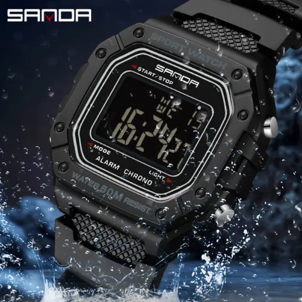 SANDA 2156 Digital Sports Watch for Men - Image 5