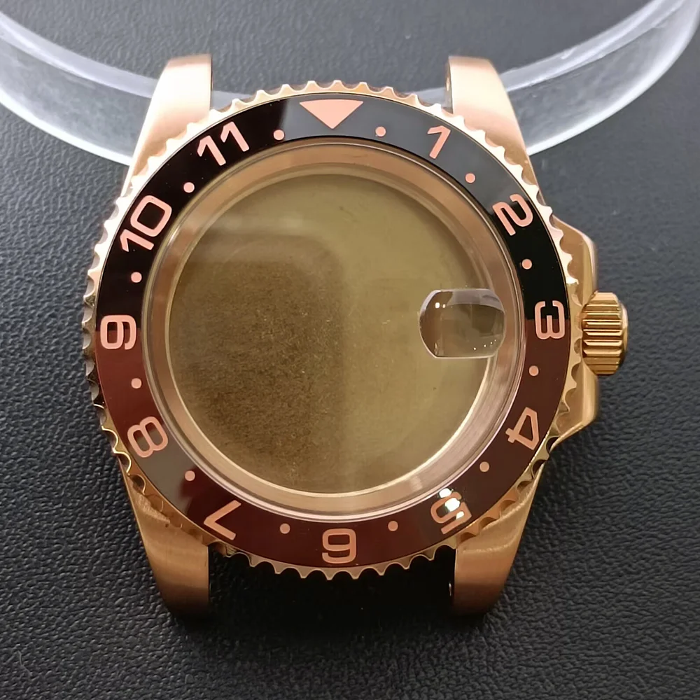 NH35 GMT Steel Watch Case 40.5mm Silver 40 NH35 GMT Steel Watch Case 40.5mm Silver - Image 40