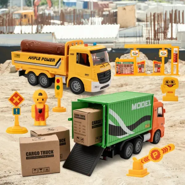 6-Channel RC Construction Vehicles Set for Kids - Image 6