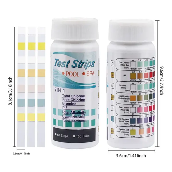 7-in-1 Pool Water Test Strips for Quality - Image 6