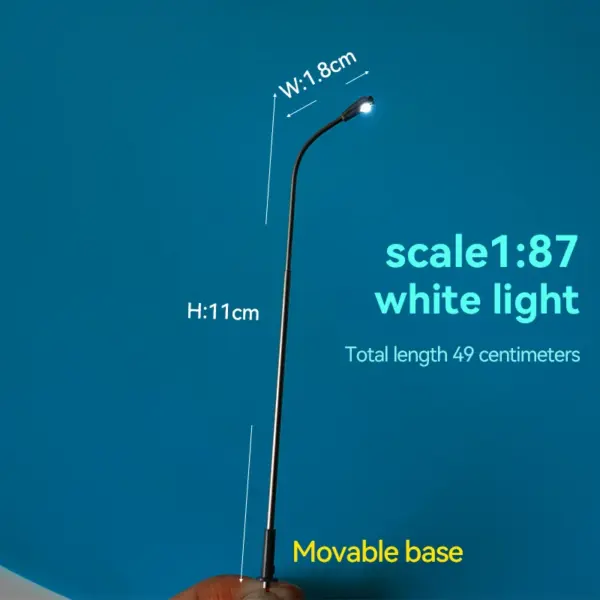 10pcs HO Scale 3V LED Street Lights - Image 8