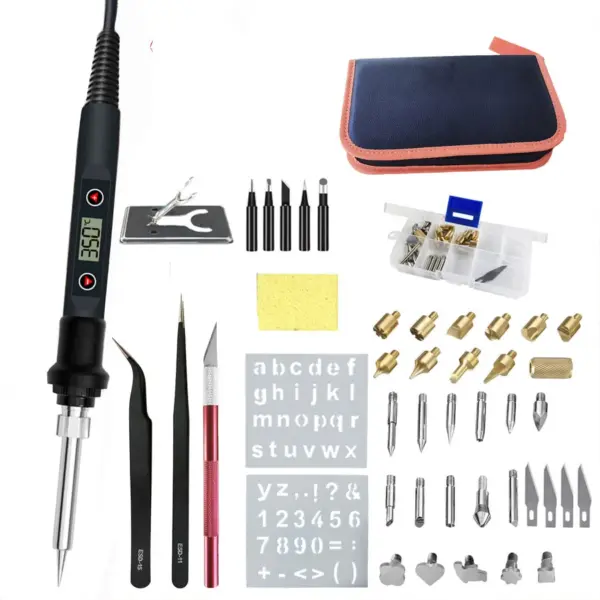 80W Adjustable Electric Soldering Iron Set - Image 2