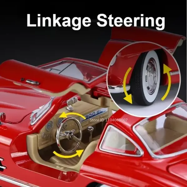 1:24 Scale Classic Diecast 300SL Car Model - Image 6