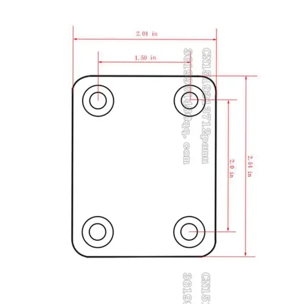 Kramer EVH Guitar Neck Plate with Screws - Image 2