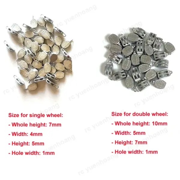 12PCS RC Ship Model Hanging Wheels Set - Image 2