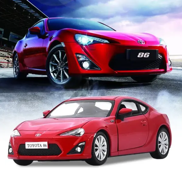 1:36 Toyota GT86 Diecast Metal Car Model - Image 2