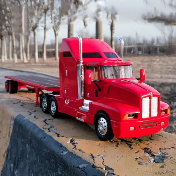 1:24 Scale Die-cast Flatbed Truck Model - Image 7