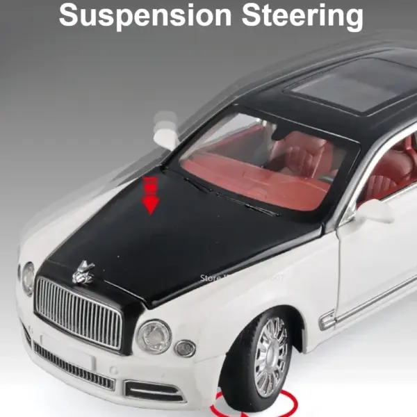 1:24 Bentley Mulsanne Model Car with Lights - Image 4