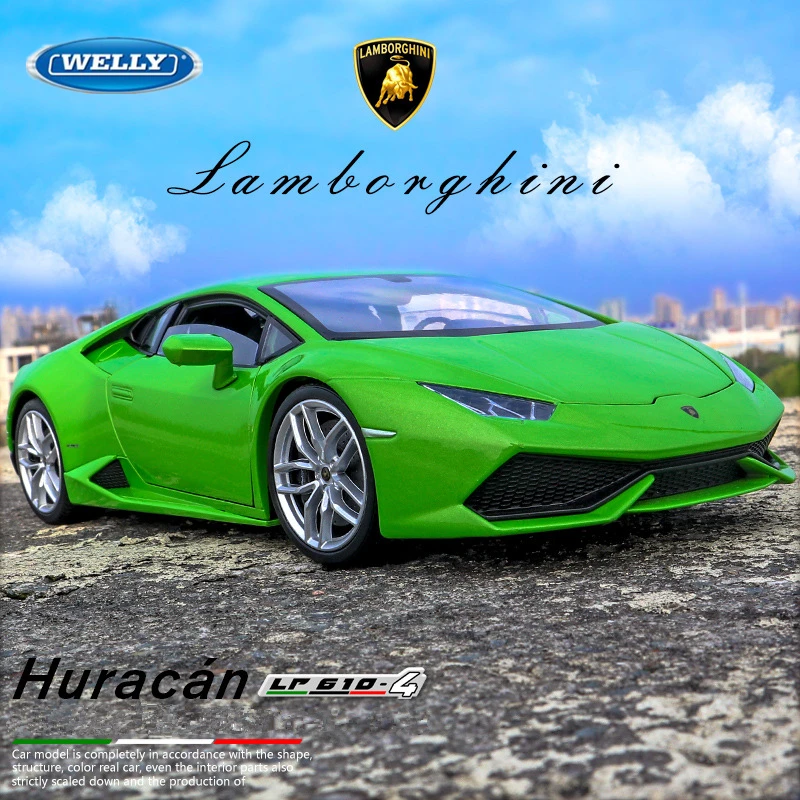 1:24 Lamborghini Huracan LP610-4 Diecast Model 2 1:24 Lamborghini Huracan LP610-4 Diecast Model - Image 2