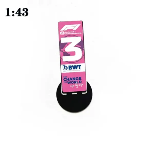 1:43 Scale F1 Model Parking Plate Decor - Image 12
