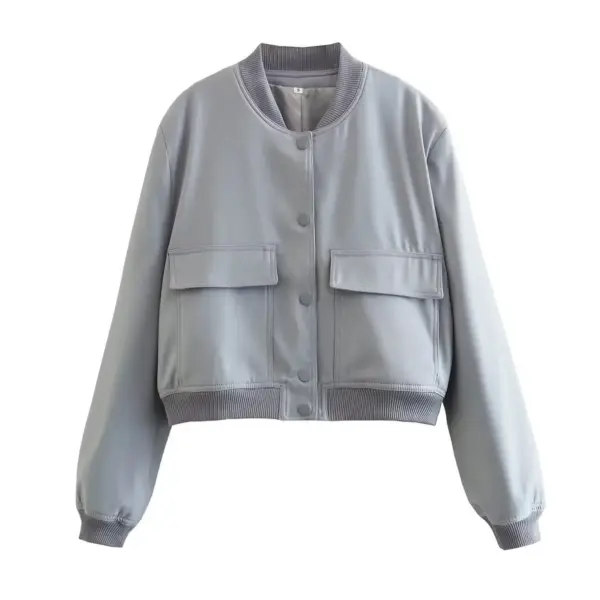 Willshela Women's V-Neck Bomber Jacket - Image 10