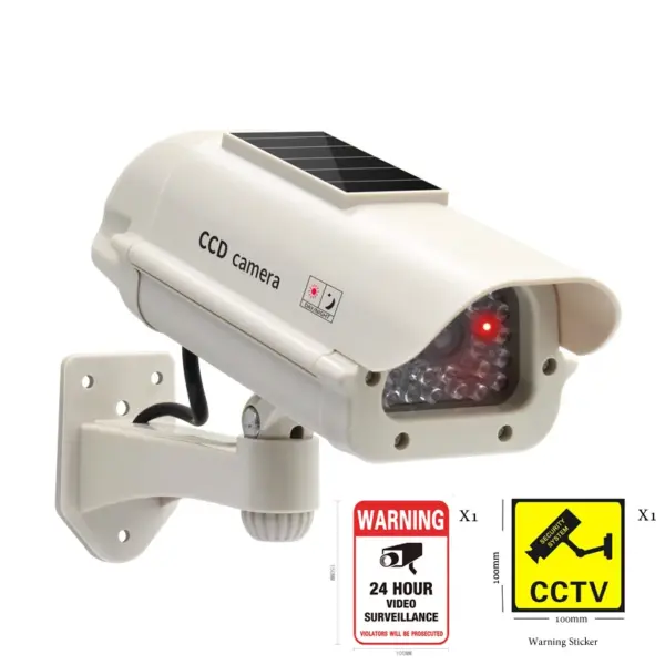 Solar Powered Dummy Security Camera With LED - Image 7
