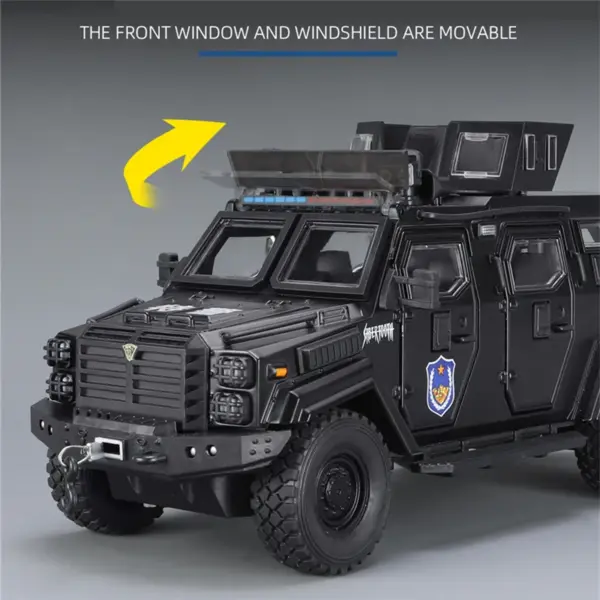 1:24 Alloy Tiger Armored Car Model - Image 6