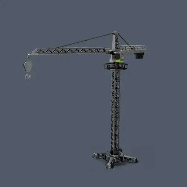 1:55 Scale Tower Crane Model in Metal - Image 6