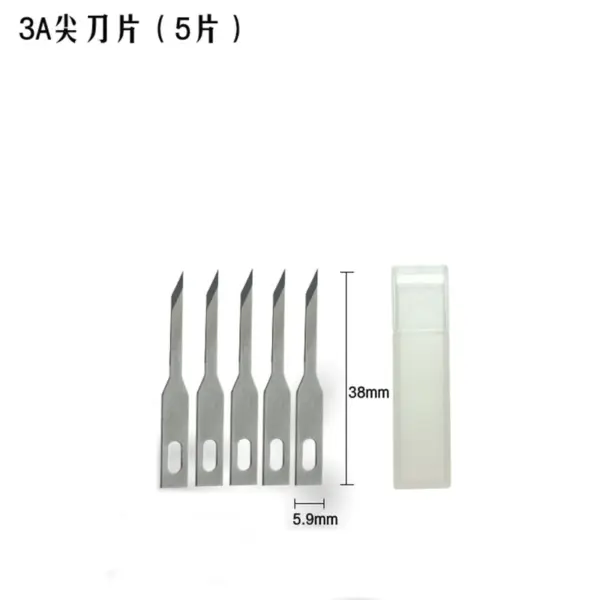 Non-slip Metal Scalpel with 10 SK5 Blades - Image 7