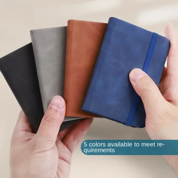 Portable A7 Mini Notebook Small Leather Notepad - Image 2