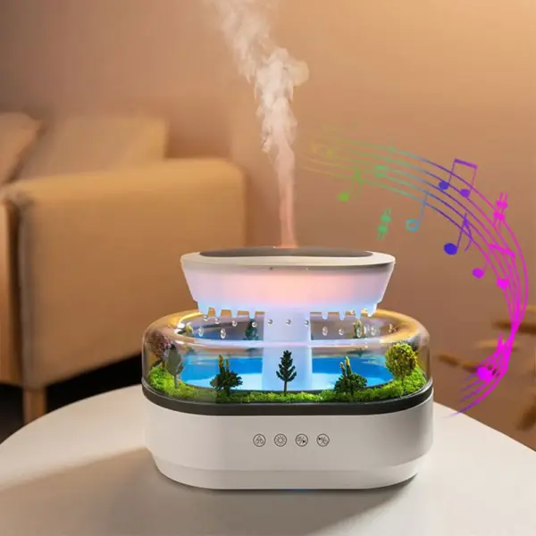 Rain Cloud Essential Oil Humidifier with LED Light - Image 3