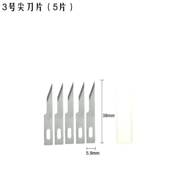 Non-slip Metal Scalpel with 10 SK5 Blades - Image 17