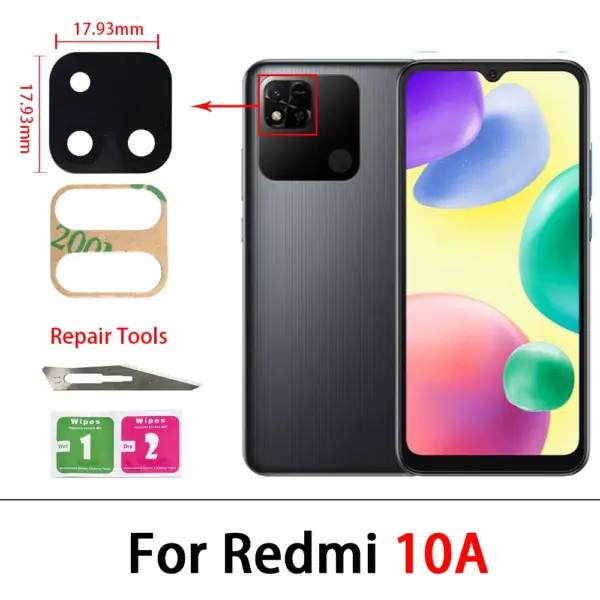 2-Piece Camera Glass for Xiaomi Redmi Series - Image 4
