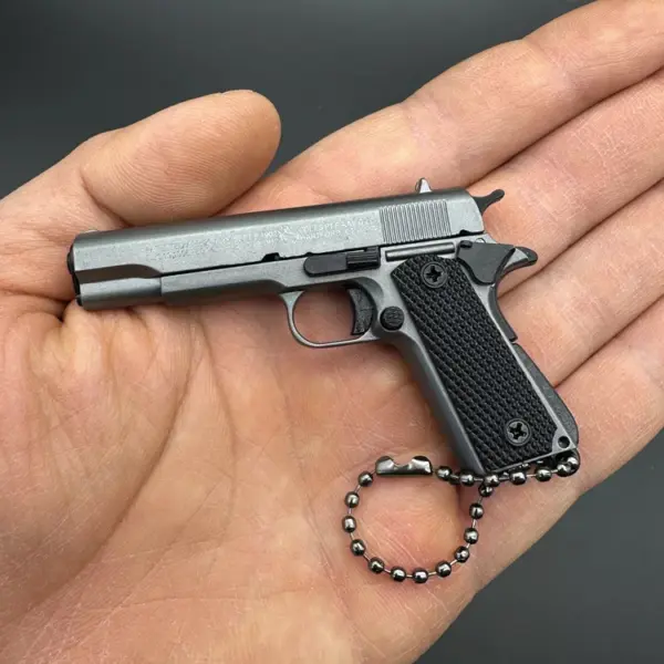 Colt 1911 Mini Alloy Pistol Keychain