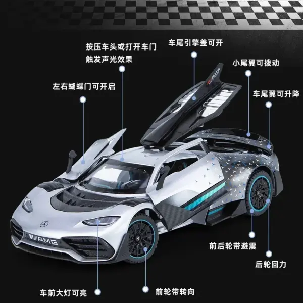 1:24 Mercedes Benz ONE Diecast Model Car - Image 2
