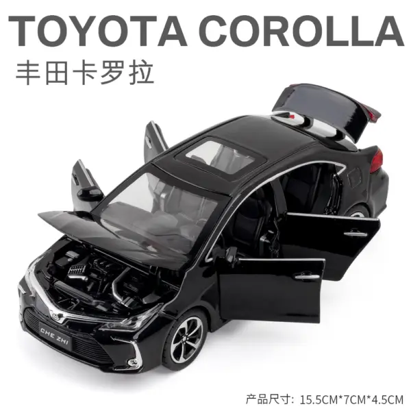 1:32 Toyota Corolla Diecast Metal Car Model - Image 8